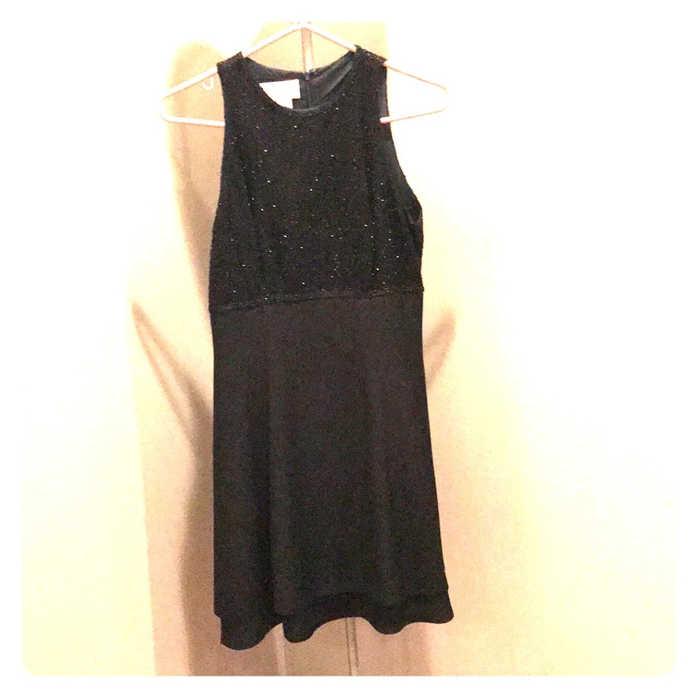 Vintage Black Beaded Cocktail Dress